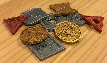 3D Printing And Painting Coins For Roleplaying Games – Props And Armor
