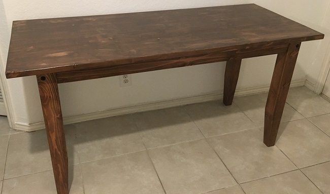 Wooden desk